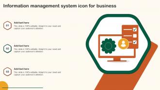 Information Management System Icon For Business