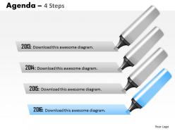 10386150 style essentials 1 agenda 4 piece powerpoint presentation diagram infographic slide
