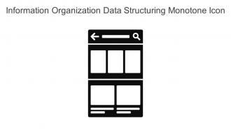 Information Organization Data Structuring Monotone Icon In Powerpoint Pptx Png And Editable Eps Format