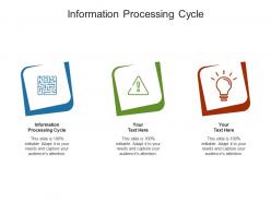 Information processing cycle ppt powerpoint presentation pictures visuals cpb