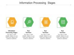 Information processing stages ppt powerpoint presentation ideas smartart cpb