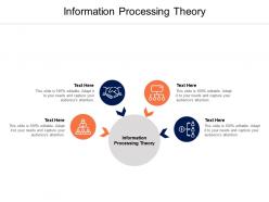 Information processing theory ppt powerpoint presentation portfolio brochure cpb