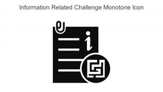 Information Related Challenge Monotone Icon In Powerpoint Pptx Png And Editable Eps Format