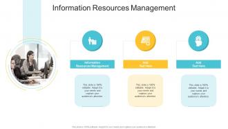 Information Resources Management In Powerpoint And Google Slides Cpb