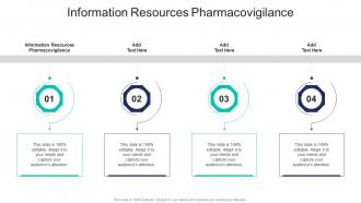 Information Resources Pharmacovigilance In Powerpoint And Google Slides Cpb