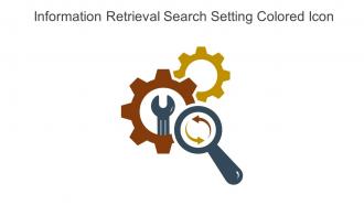Information Retrieval Search Setting Colored Icon In Powerpoint Pptx Png And Editable Eps Format