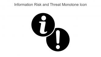 Information Risk And Threat Monotone Icon In Powerpoint Pptx Png And Editable Eps Format
