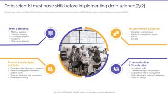Information Science Data Scientist Must Have Skills Before Implementing Data Science Ppt Grid