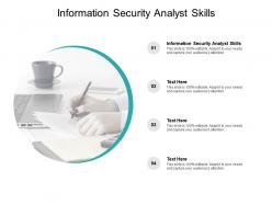 Information security analyst skills ppt powerpoint presentation infographics cpb