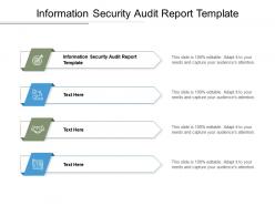 Information security audit report template ppt powerpoint presentation professional outline cpb