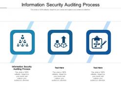 Information security auditing process ppt powerpoint presentation outline inspiration cpb