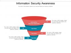 Information security awareness ppt powerpoint presentation pictures example cpb