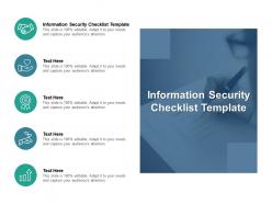 Information security checklist template ppt powerpoint presentation infographics introduction cpb