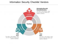 Information security checklist vendors ppt powerpoint presentation gallery cpb