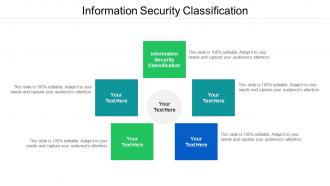 Information security classification ppt powerpoint presentation inspiration picture cpb
