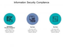 Information security compliance ppt powerpoint presentation infographic file cpb