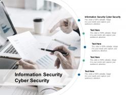 Information security cyber security ppt powerpoint presentation inspiration slide cpb