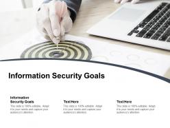 Information security goals ppt powerpoint presentation themes cpb