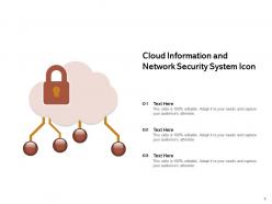 Information Security Icon Financial Software Computer Database Server Network Document