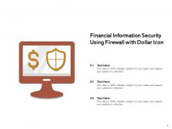 Information Security Icon Financial Software Computer Database Server Network Document