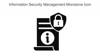 Information Security Management Monotone Icon In Powerpoint Pptx Png And Editable Eps Format