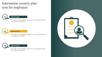 Information Security Plan Icon For Employees