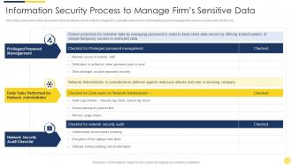 Information security process to manage firms sensitive data key initiatives for project safety it