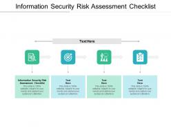 Information security risk assessment checklist ppt powerpoint presentation file elements cpb