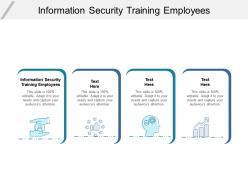 Information security training employees ppt powerpoint presentation summary background cpb