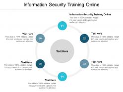 Information security training online ppt powerpoint presentation example file cpb