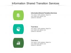 Information shared transition services ppt powerpoint presentation styles graphic tips cpb