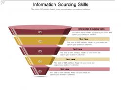 Information sourcing skills ppt powerpoint presentation inspiration aids cpb