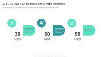 Information Studies 30 60 90 Days Plan For Data Science Implementation