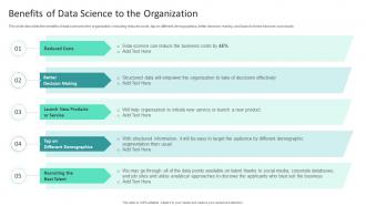 Information Studies Benefits Of Data Science To The Organization