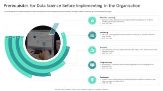 Information Studies Prerequisites For Data Science Before Implementing In The Organization