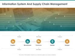 Information system and supply chain management manufacturer ppt presentation templates