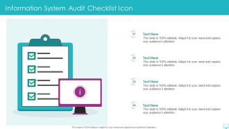 Information System Audit Checklist Icon