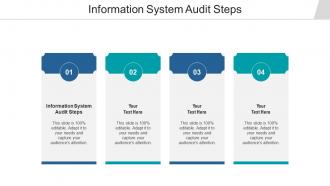 Information system audit steps ppt powerpoint presentation portfolio icons cpb