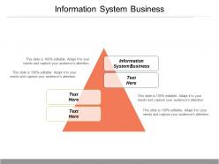 Information system business ppt powerpoint presentation file templates cpb