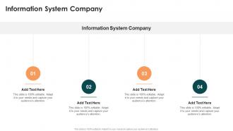 Information System Company In Powerpoint And Google Slides Cpb