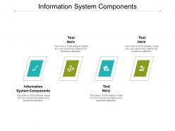 Information system components ppt powerpoint presentation summary visual aids cpb