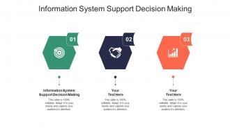 Information system support decision making ppt powerpoint presentation show cpb