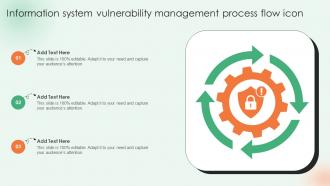Information System Vulnerability Management Process Flow Icon