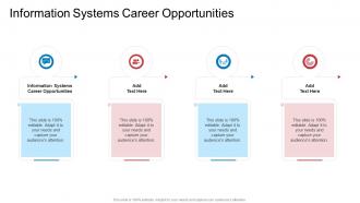 Information Systems Career Opportunities In Powerpoint And Google Slides Cpb