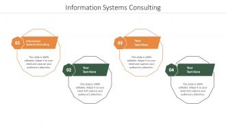 Information Systems Consulting Ppt Powerpoint Presentation Portfolio Design Inspiration Cpb