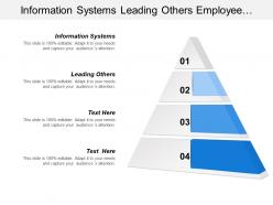 Information systems leading others employee satisfaction employee productivity