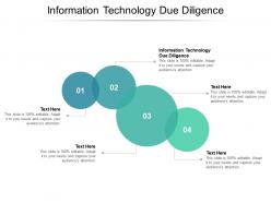 Information technology due diligence ppt powerpoint presentation icon pictures cpb