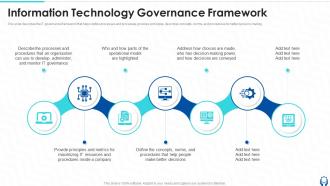 Information Technology Governance Framework Ppt Powerpoint Presentation Templates