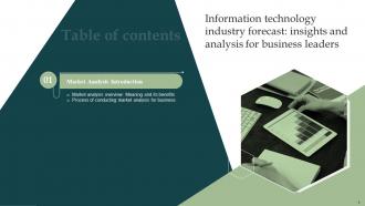 Information Technology Industry Forecast Insights And Analysis For Business Leaders Complete Deck MKT CD V Attractive Analytical