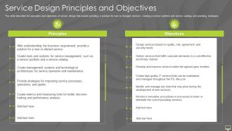 Information Technology Infrastructure Library Itil It Design Principles And Objectives
